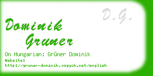 dominik gruner business card