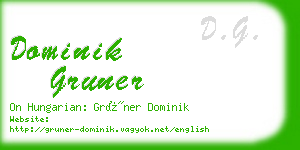 dominik gruner business card